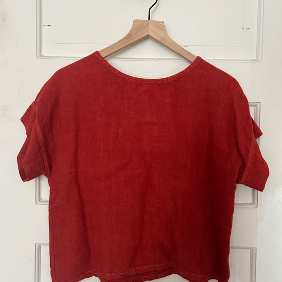 Elizabeth Suzann Georgia Tee in Midweight Linen (DYED) - Picture 2 of 5